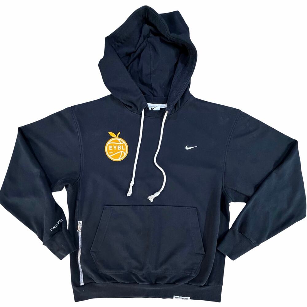 Nike EYBL Hoodie RARE Mens Medium Black Dri Fit Basketball Love Give Work EUC